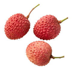 lychee isolated on white