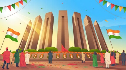 Vector illustration of Bangladesh Victory Day social media feed template