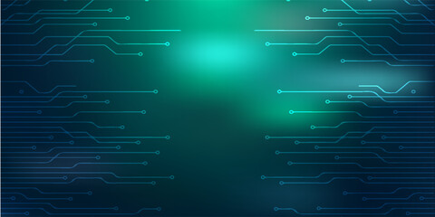 Digital technology speed connect blue green background, cyber nano information, abstract communication, innovation future tech data, internet network connection, Ai big data, line dot illustration