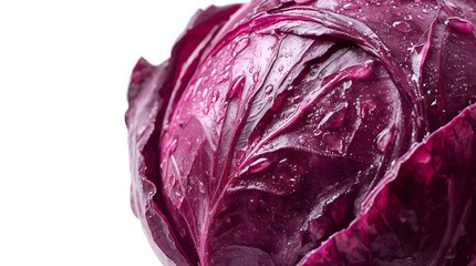 Fototapeta premium Close up of red cabbage, Red cabbage close up