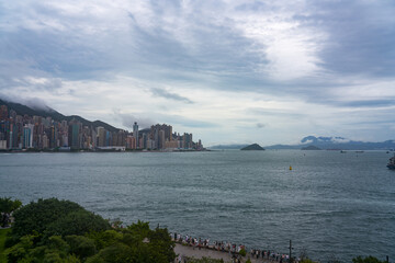 Hong Kong's bustling cityscape and skyscrapers