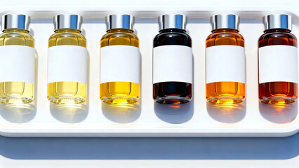 Bottles liquids medicine serum oil essential beauty cosmetic product healthcare science laboratory research pharmaceutical treatment wellness alternative therapy natural remedy aroma