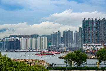 Hong Kong offshore industrial vessel facilities area