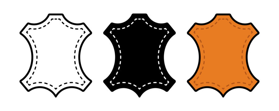 Vector Leather Flat Design Illustration