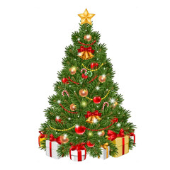 red christmas tree png