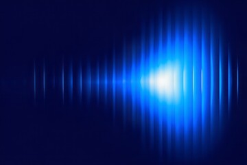 White blue light gradient, Futuristic cool glass glow effects, transparent soft wave layers on black background.