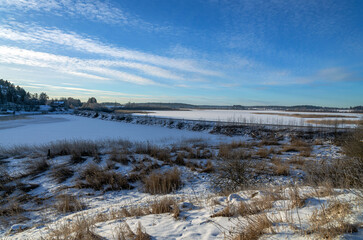 The landscape of winter time
