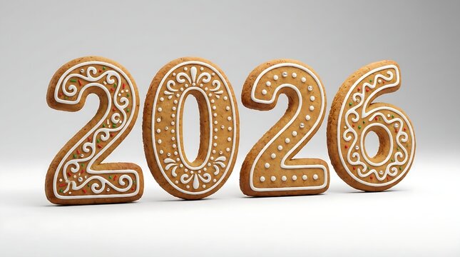 Deliciously Anticipating 2026 Gingerbread Countdown with Festive Icing Details