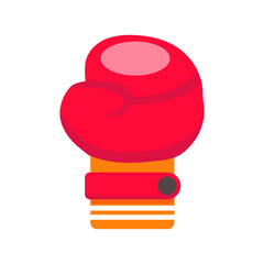 Red Boxing Glove Vector Illustration
