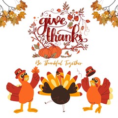 happy thanks giving art 