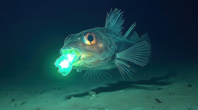 Exploring the Impact of Marine Pollution on Deep-Sea Fish Through Bioluminescence and Plastic Ingestion