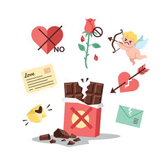 Anti-Valentine's Day: Rejection of Love and Romance Symbols