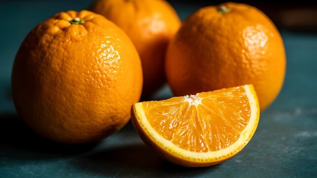 Fresh oranges still life photography for healthy eating and citrus fruit vitamin c benefits diet 94