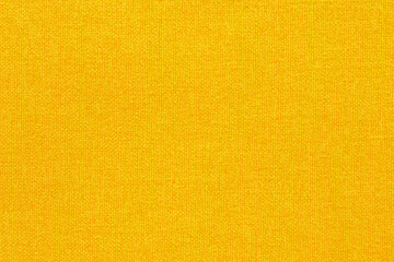 Yellow fabric cloth texture background, seamless pattern of natural textile.