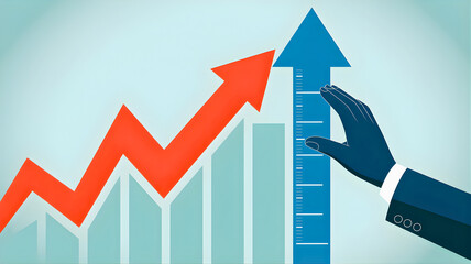 Illustrative Representation of Sustained Business Growth and Performance Tracking Towards Achieving Ambitious Objectives for Success and Development