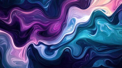 Abstract colorful swirling paint texture background.