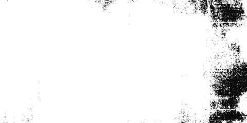 Grunge floral frame vector illustration border design with black ink texture and vintage flower decoration