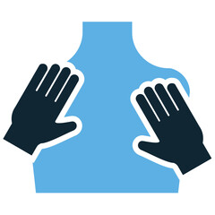 Massage Icon Vector Ideal for spa, relaxation, health, wellness, and beauty graphics. Symbolizes treatment, relaxation, therapy, and simple wellness.