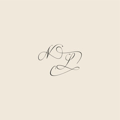 monogram elegant concept logo initial royal design NS minimalist style curve letter
