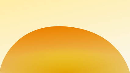 Abstract Gradient Orange Yellow Half Circle Background