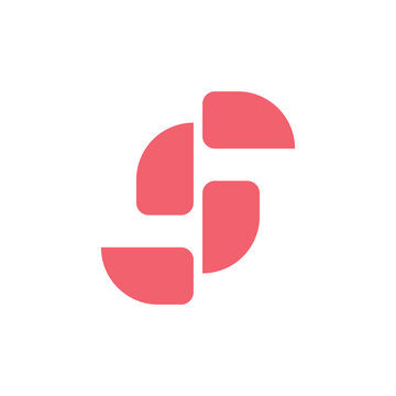 S letter logo icon vectorr illustration template design