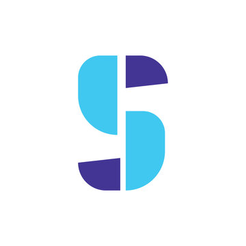 S letter logo icon vectorr illustration template design