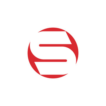 S letter logo icon vectorr illustration template design