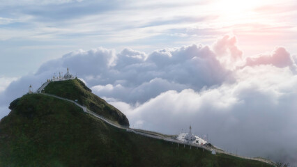 Mulayit Taung. Top view point from temple in Myanmar. Mulayit Wildlife Sanctuary is a small protected area in Kayin State, Burma. It is located around Mulayit mountain in the Dawna Range.