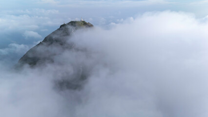 Mulayit Taung. Top view point from temple in Myanmar. Mulayit Wildlife Sanctuary is a small protected area in Kayin State, Burma. It is located around Mulayit mountain in the Dawna Range.