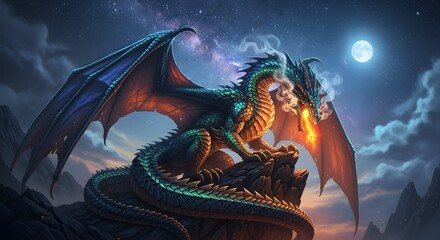 Fantasy Dragon – Mythical Digital Art
