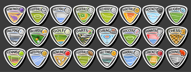 Fototapeta premium Vector Sport Logos Set