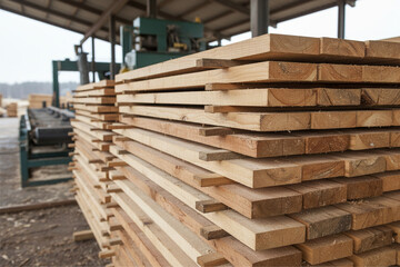 stack of wooden logs