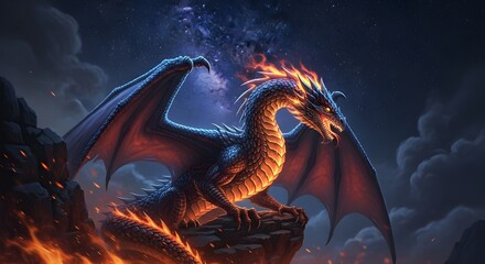 Fantasy Dragon – Mythical Digital Art