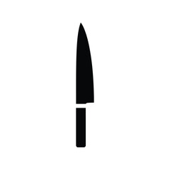 Sharp chef knife silhouette