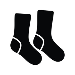 Black socks icon minimalist apparel graphic