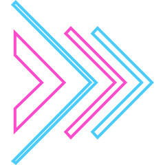 Futuristic Neon Arrow 