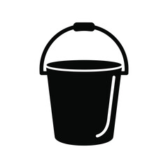 Black bucket icon