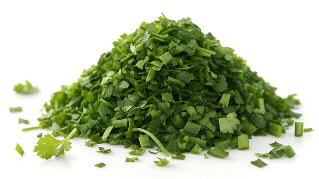 Fresh organic spinach leaves and herbs on white background for healthy vegetarian food and salad ingredients - Powered by Adobe