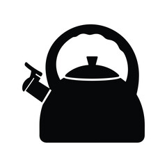 Vintage kettle silhouette icon