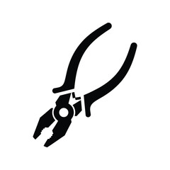 Pliers icon hand tool silhouette
