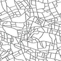 abstract zigzag line seamless pattern on white  background