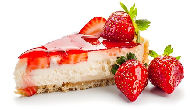 cake with strawberries