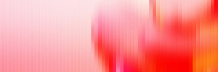 Bright abstract gradient blur background with soft light pink red orange tones, glossy vertical lines, smooth glass effect for wallpaper, web design, minimal poster, romantic theme