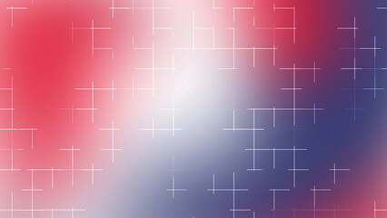 Red White Blue Gradient Sparkle Grid Line Background for Celebration Design