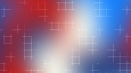 Fourth of July Red White Blue Gradient Grid Sparkle Background for Celebration Design