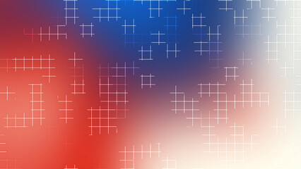 Fourth of July Red White Blue Gradient Grid Sparkle Background Celebration Design