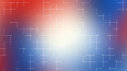 Red White Blue Gradient Grid Background for Fourth of July Celebration Design