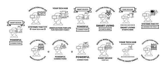 The image is a series of logos for a tech hub