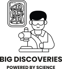 A man is looking at something through a microscope