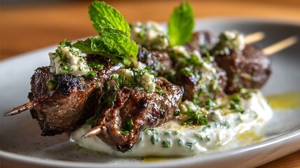 Grilled chicken breast fillet with roasted potatoes and green vegetables healthy dinner plate